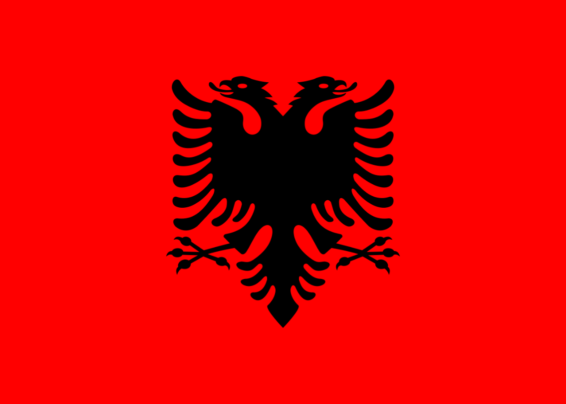 Flagge Land Albanien