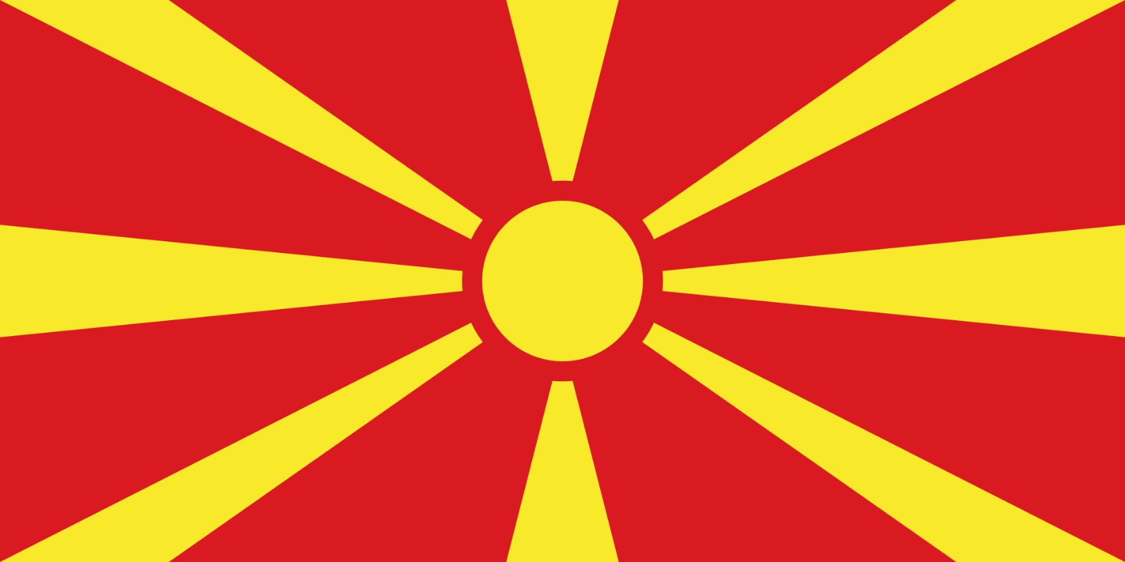 Flagge Land Makedonien